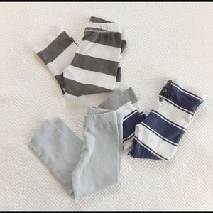 Three Pairs of Burt’s Bees Baby Pants 6-9mos